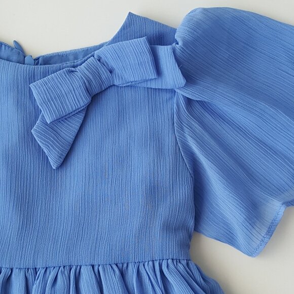 Patachou ! PRINCESS CHARLOTTE STYLE, Chiffon Dress in Cornflower Blue( 3YRS) - Picture 4 of 8